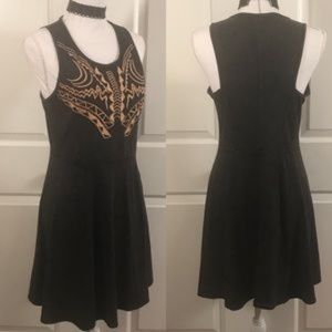 Umgee Dress Burnout Aztec Tank Detail Back